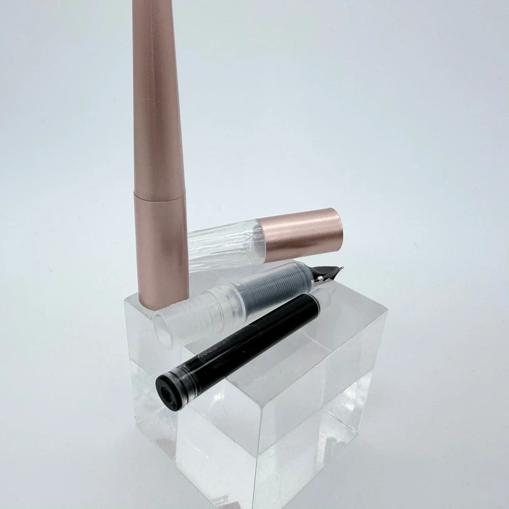 Ooly Splendid Fountain Pen Unisex Fine Nib Metal Rose Gold Elegant Writing Tool